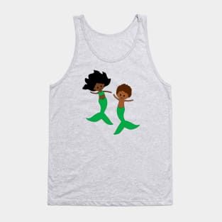 Brother and Sister Mermaids Tank Top